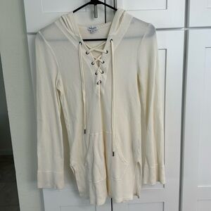 Splendid Women's Tie Neck Termal Top